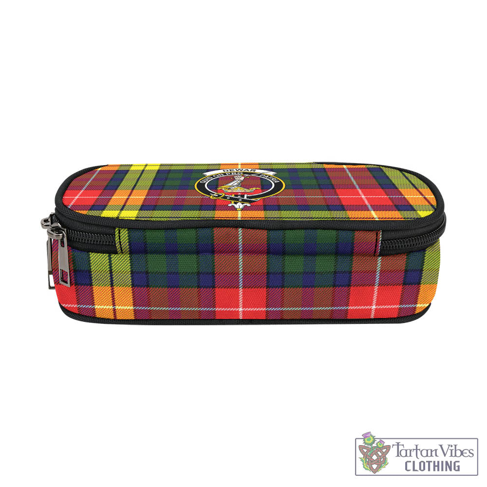 Dewar Tartan Pen and Pencil Case with Family Crest - Tartan Vibes Clothing