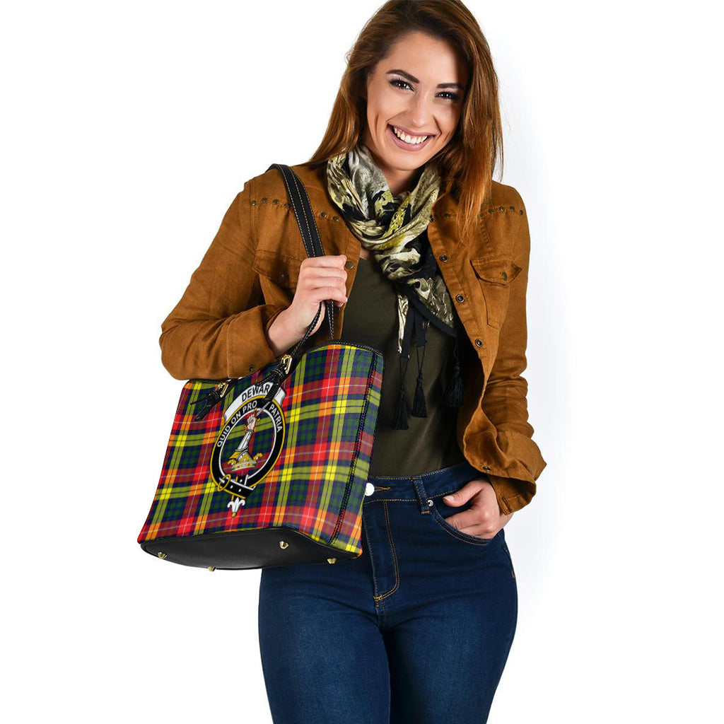 dewar-tartan-leather-tote-bag-with-family-crest