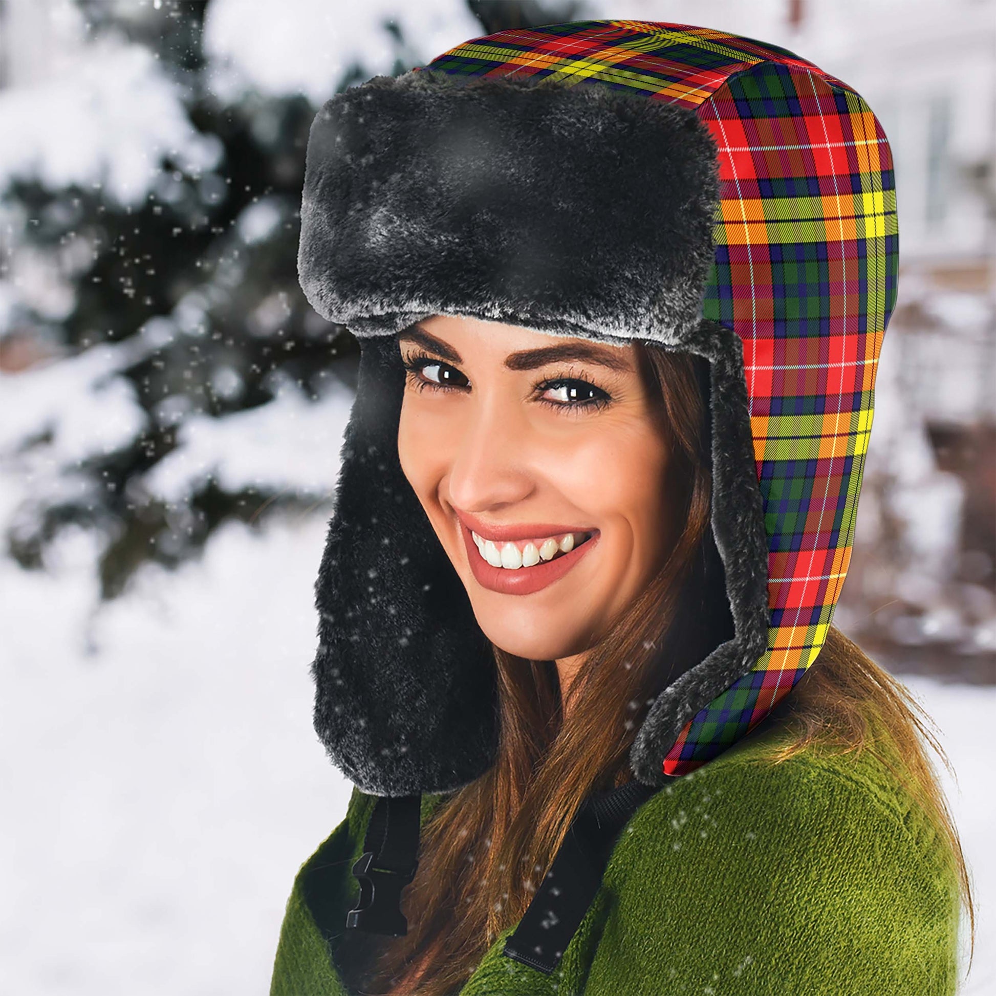 Dewar Tartan Winter Trapper Hat - Tartan Vibes Clothing