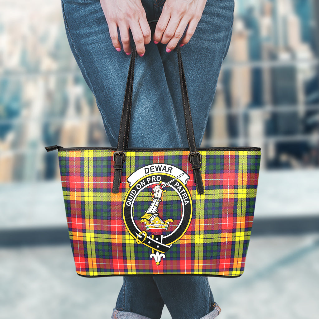 dewar-tartan-leather-tote-bag-with-family-crest
