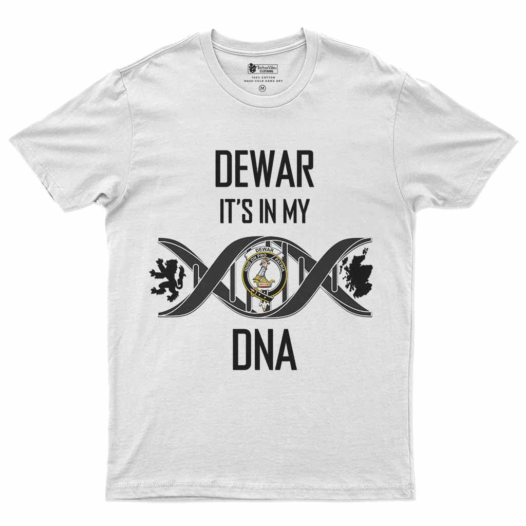 Dewar Clan DNA Men's T-Shirt White - Tartan Vibes Clothing
