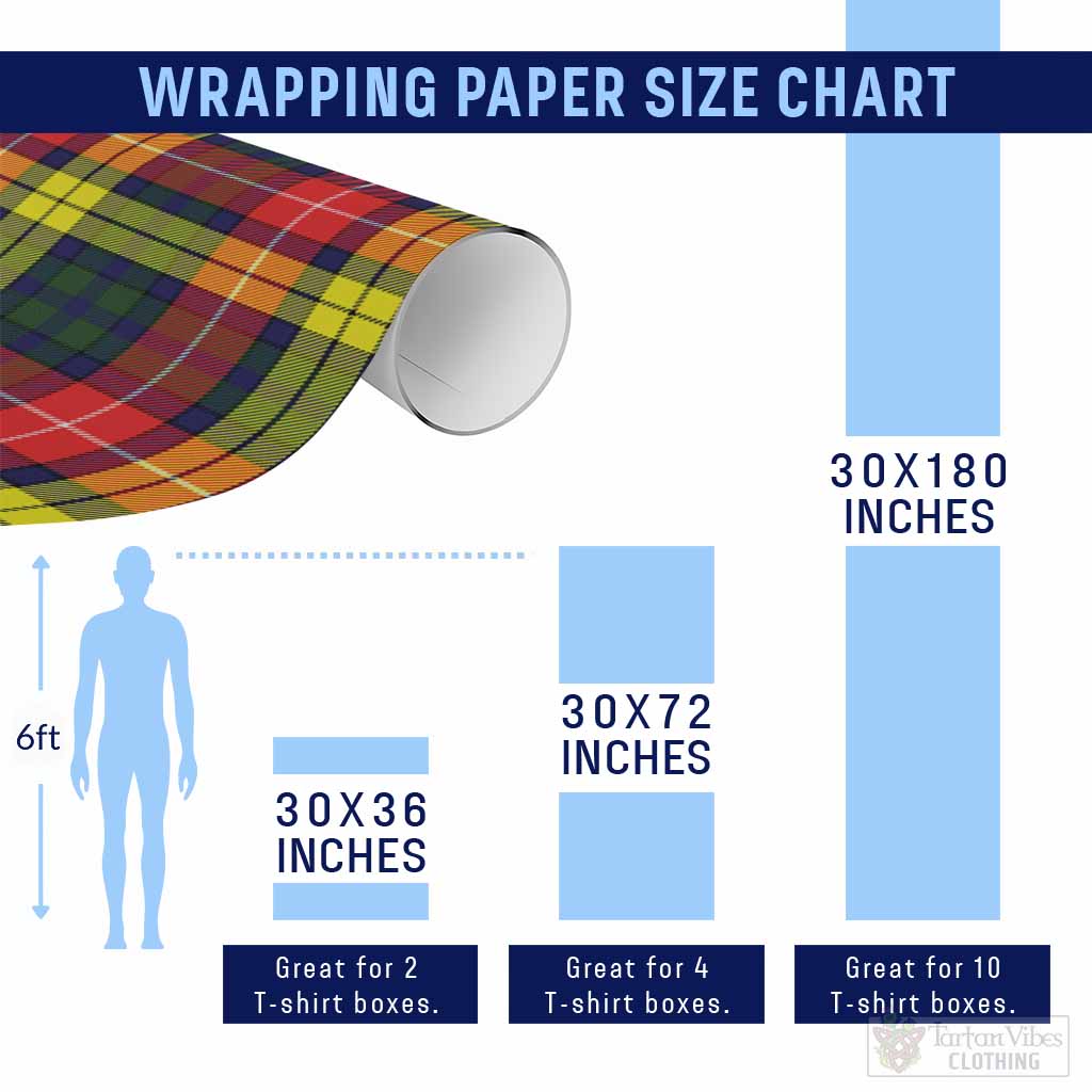 Dewar Classic Tartan Wrapping Paper, Classic Scottish Plaid Gift Wrap