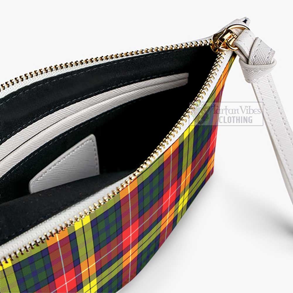 Tartan Vibes Clothing Dewar Family Crest Tartan Clutch Bag