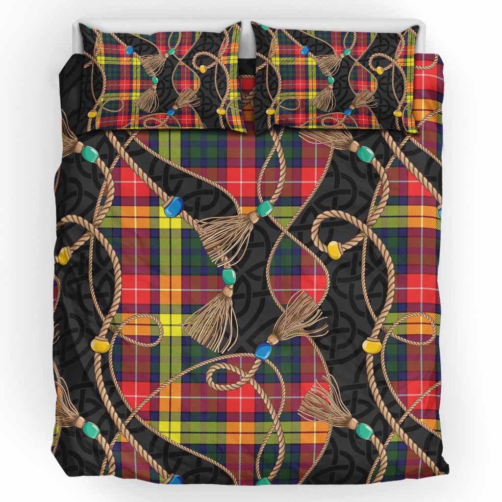 Dewar Scottish Tartan Twisted Ropes Stylized Bedding Set UK Bedding Set UK King 91*87 inch - Tartan Vibes Clothing