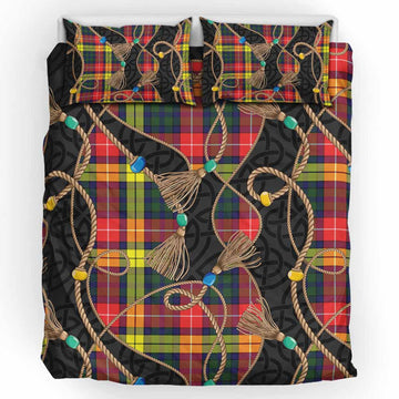 Dewar Scottish Tartan Twisted Ropes Stylized Bedding Set UK Bedding Set UK King 91*87 inch - Tartan Vibes Clothing
