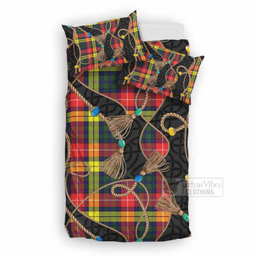 Dewar Scottish Tartan Twisted Ropes Stylized Bedding Set UK Bedding Set UK Double 79*79 inch - Tartan Vibes Clothing