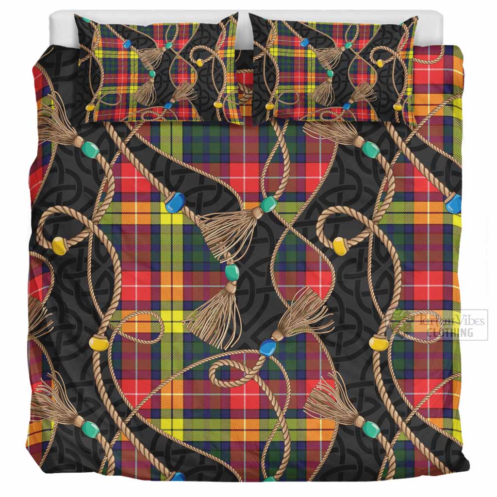 Dewar Scottish Tartan Twisted Ropes Stylized Bedding Set UK Bedding Set UK Super King 104*94 inch - Tartan Vibes Clothing