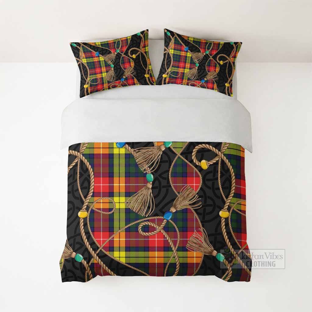 Dewar Scottish Tartan Twisted Ropes Stylized Bedding Set - Tartan Vibes Clothing