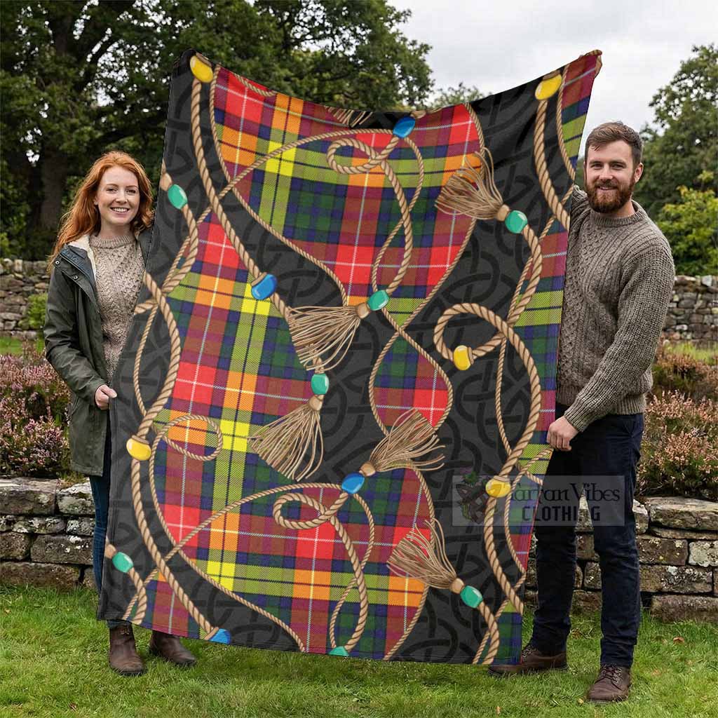 Dewar Scottish Tartan Twisted Ropes Stylized Blanket - Tartan Vibes Clothing