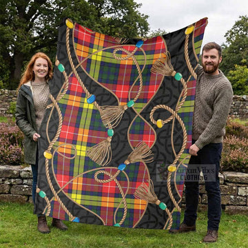 Dewar Scottish Tartan Twisted Ropes Stylized Blanket - Tartan Vibes Clothing