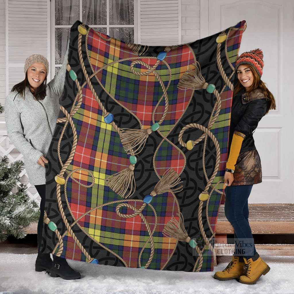 Dewar Scottish Tartan Twisted Ropes Stylized Blanket - Tartan Vibes Clothing