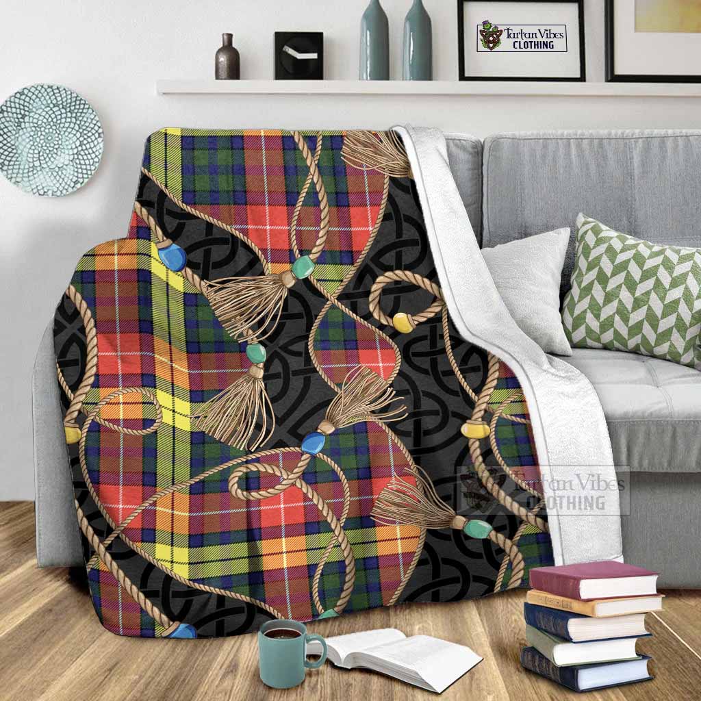 Dewar Scottish Tartan Twisted Ropes Stylized Blanket - Tartan Vibes Clothing