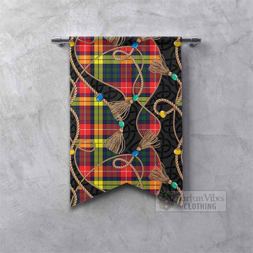 Dewar Scottish Tartan Twisted Ropes Stylized Gonfalon Fishtail - Tartan Vibes Clothing