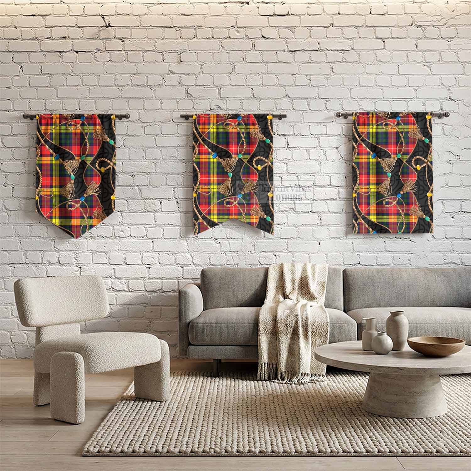 Dewar Scottish Tartan Twisted Ropes Stylized Gonfalon - Tartan Vibes Clothing