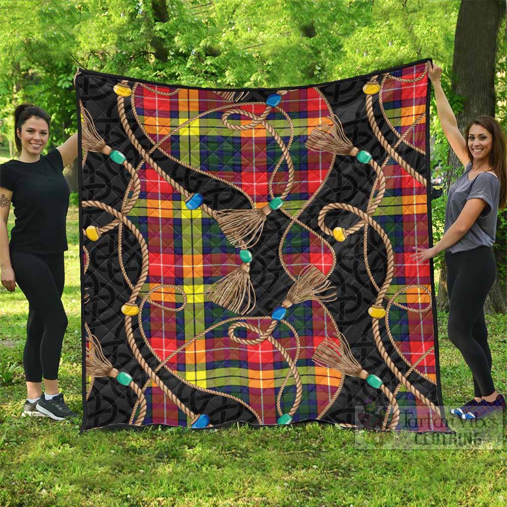 Dewar Scottish Tartan Twisted Ropes Stylized Premium Quilt - Tartan Vibes Clothing