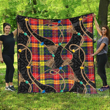Dewar Scottish Tartan Twisted Ropes Stylized Premium Quilt - Tartan Vibes Clothing