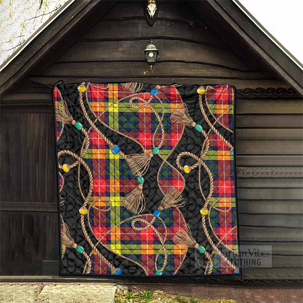 Dewar Scottish Tartan Twisted Ropes Stylized Premium Quilt - Tartan Vibes Clothing