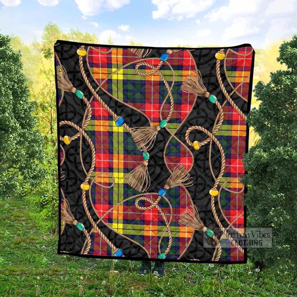 Dewar Scottish Tartan Twisted Ropes Stylized Premium Quilt - Tartan Vibes Clothing