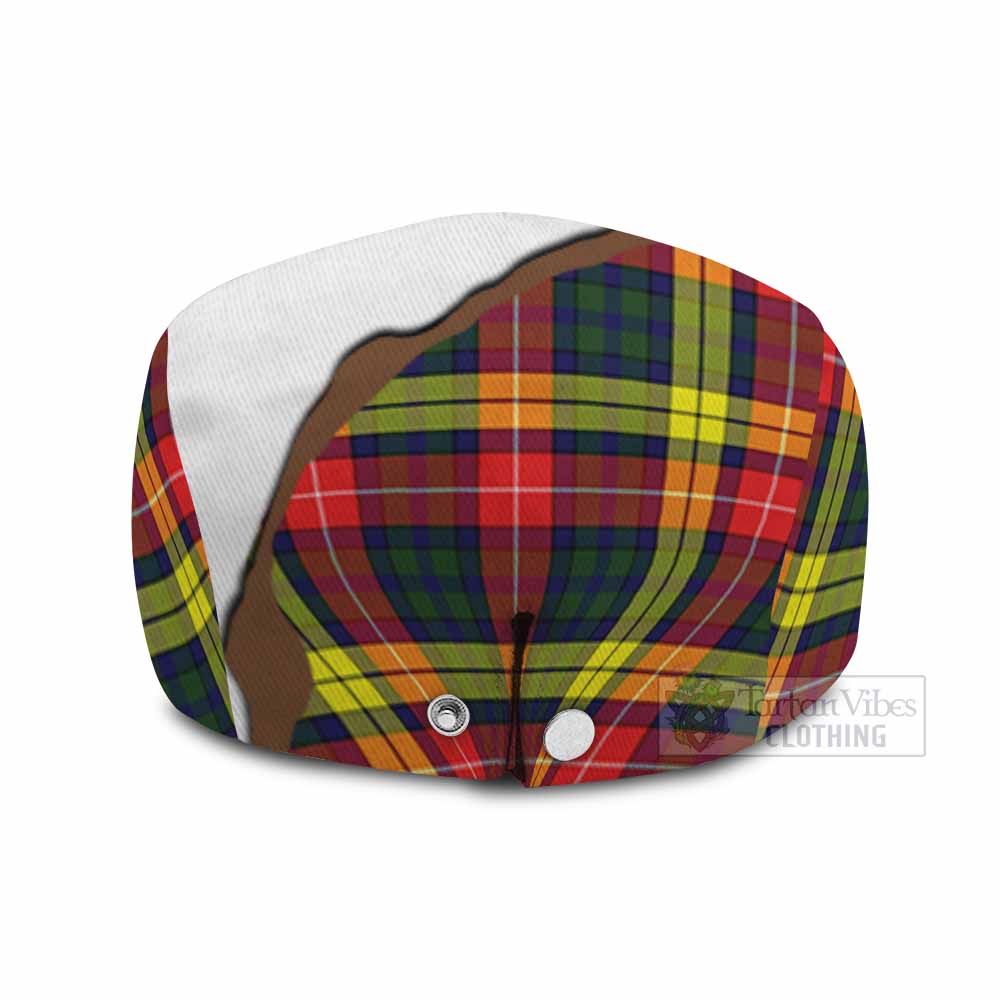 Dewar Scottish Terrier Tartan Flat Cap, Jeff Cap Thistle Heritage Art - Tartan Vibes Clothing