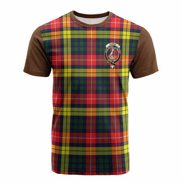 Dewar Tartan Accent Cotton T-shirt with Family Crest