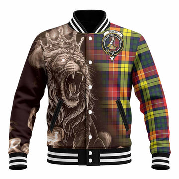 Dewar Tartan Baseball Jacket Roaring Lion Heritage