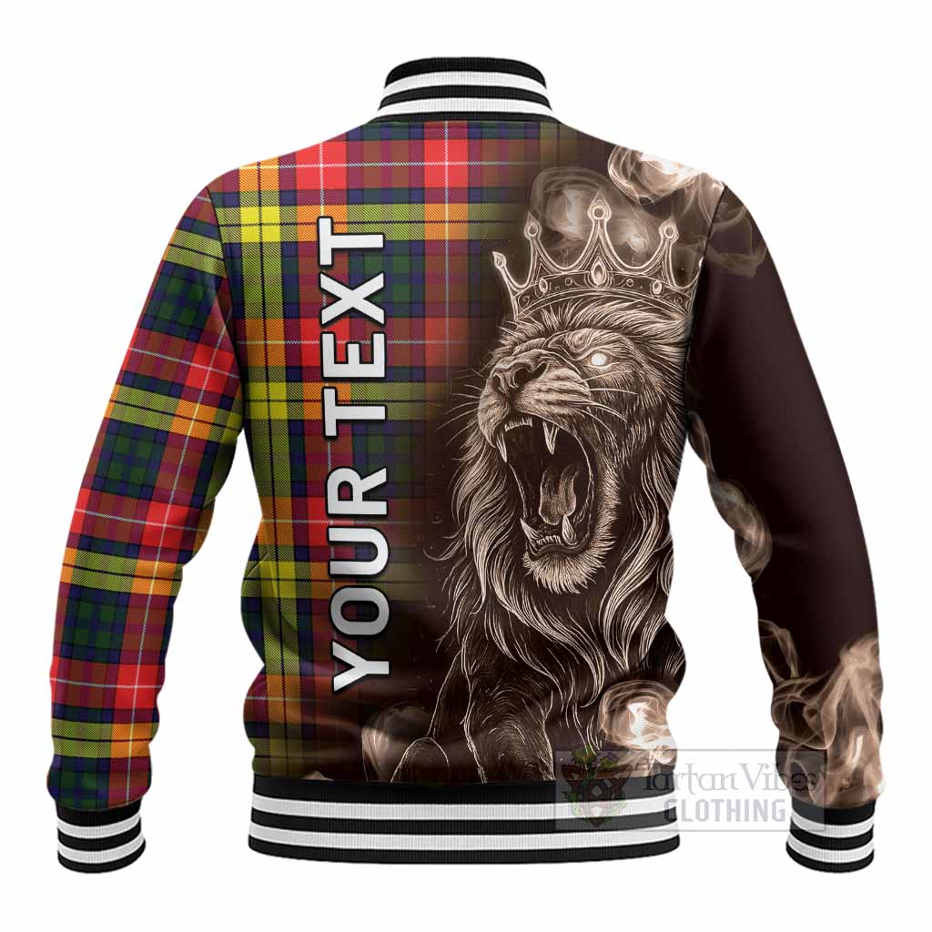 Dewar Tartan Baseball Jacket Roaring Lion Heritage