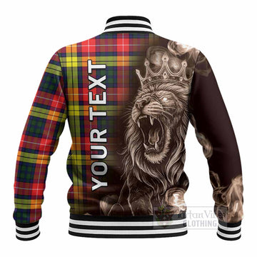Dewar Tartan Baseball Jacket Roaring Lion Heritage