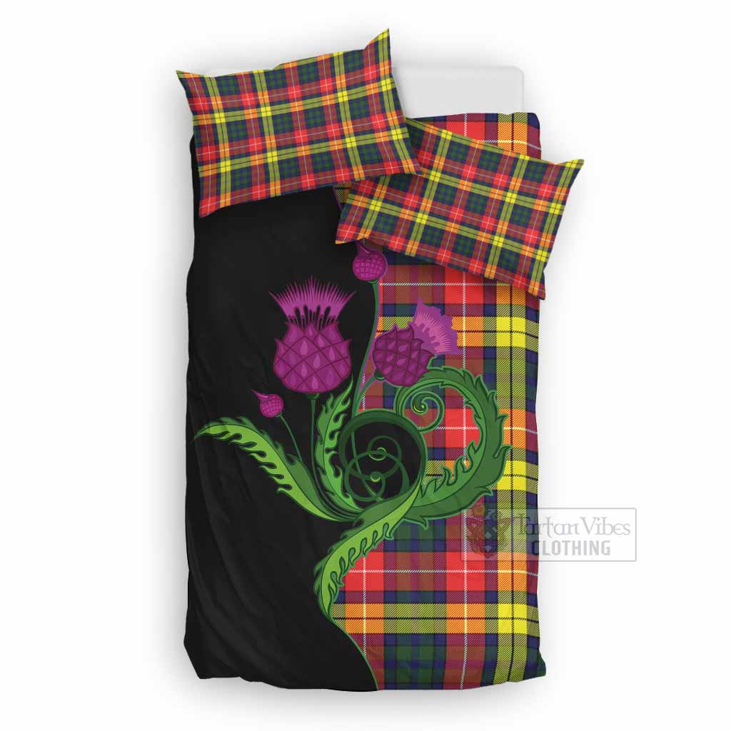 Dewar Tartan Bedding Set Traditional Scottish Thistle UK Bedding Set UK Double 79*79 inch - Tartan Vibes Clothing