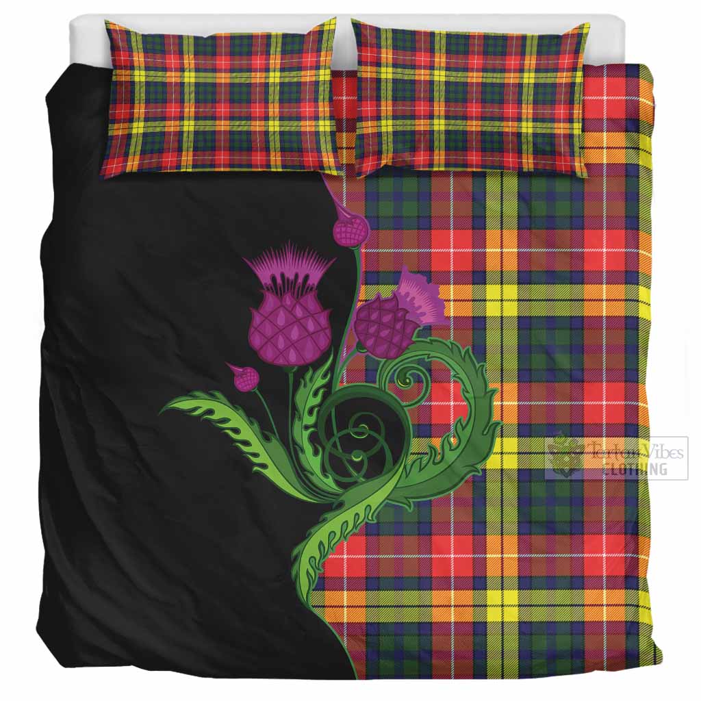 Dewar Tartan Bedding Set Traditional Scottish Thistle UK Bedding Set UK Super King 104*94 inch - Tartan Vibes Clothing