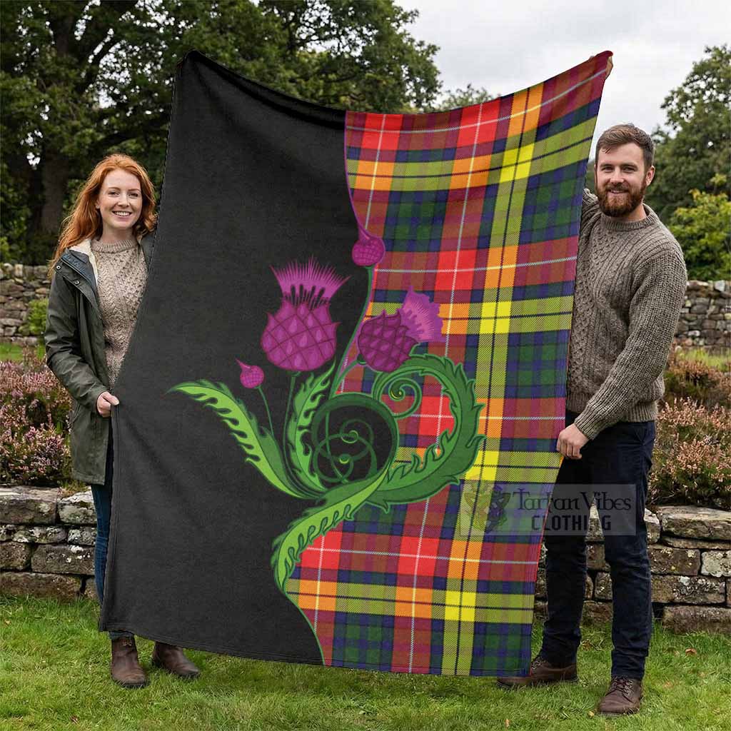 Dewar Tartan Blanket Traditional Scottish Thistle - Tartan Vibes Clothing