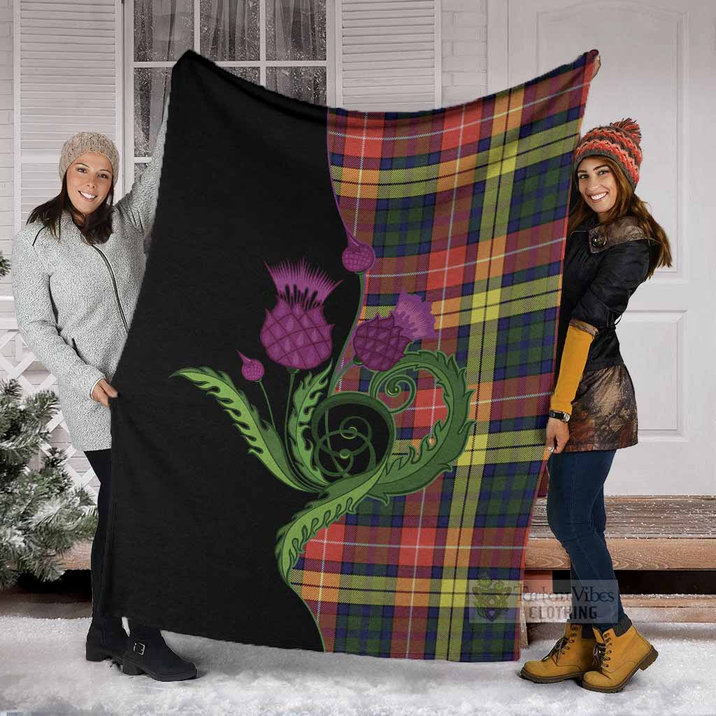 Dewar Tartan Blanket Traditional Scottish Thistle - Tartan Vibes Clothing