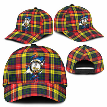 Dewar Tartan Classic Cap with Family Crest In Me Style