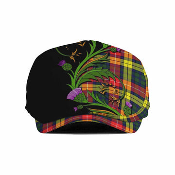 Dewar Tartan Flat Cap, Jeff Cap Scottish Thistle Pride Heritage Art