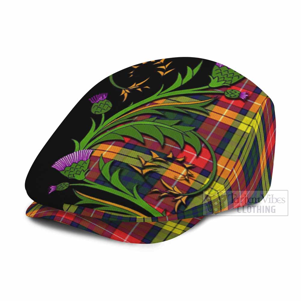 Dewar Tartan Flat Cap, Jeff Cap Scottish Thistle Pride Heritage Art - Tartan Vibes Clothing