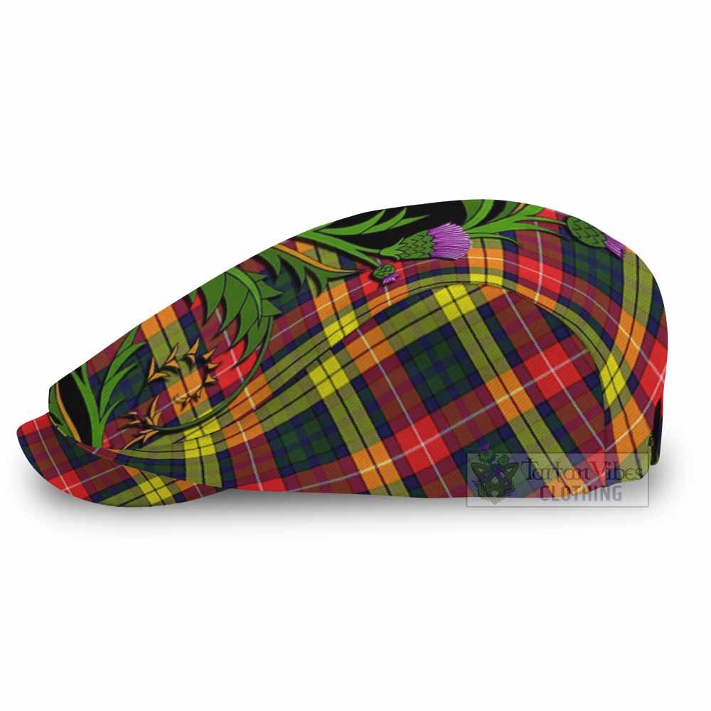 Dewar Tartan Flat Cap, Jeff Cap Scottish Thistle Pride Heritage Art - Tartan Vibes Clothing