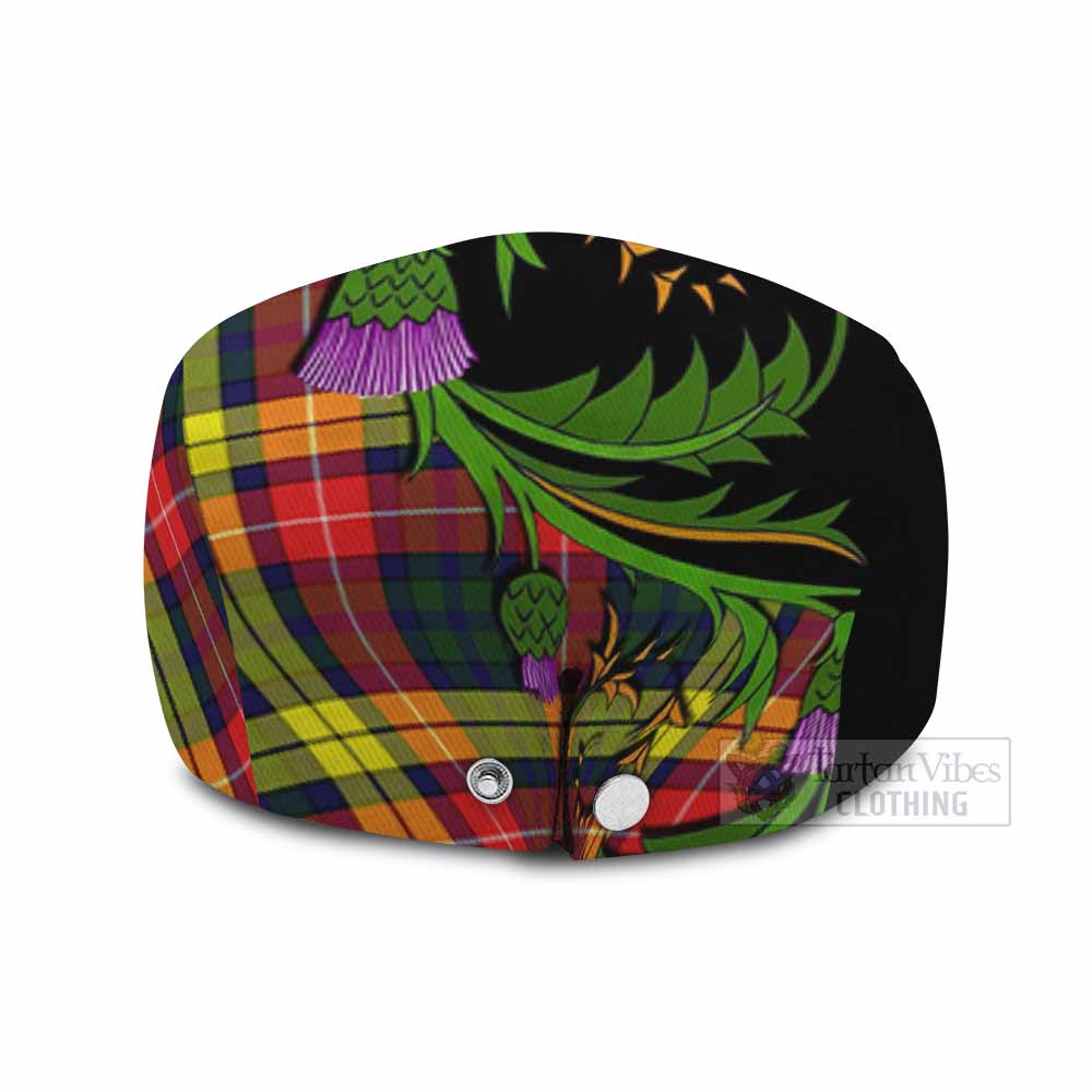 Dewar Tartan Flat Cap, Jeff Cap Scottish Thistle Pride Heritage Art - Tartan Vibes Clothing
