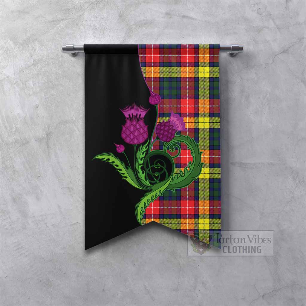 Dewar Tartan Gonfalon Traditional Scottish Thistle Fishtail - Tartan Vibes Clothing