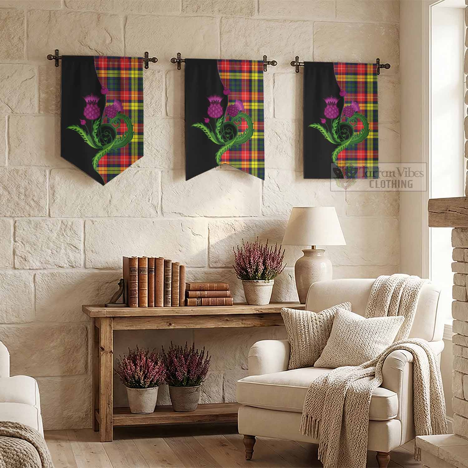 Dewar Tartan Gonfalon Traditional Scottish Thistle - Tartan Vibes Clothing