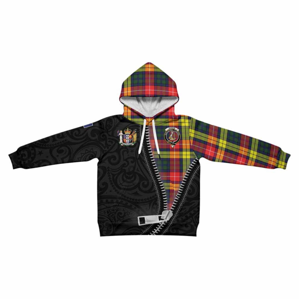 Dewar Tartan Kid Hoodie New Zealand Pattern Unique Zipper Stylized