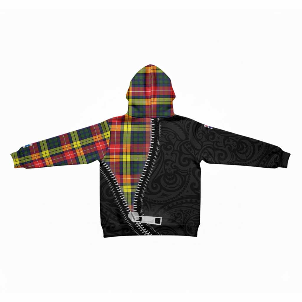Dewar Tartan Kid Hoodie New Zealand Pattern Unique Zipper Stylized