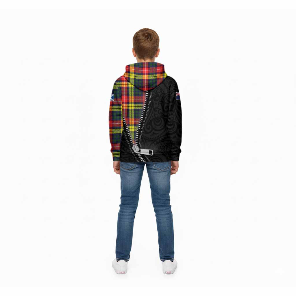 Dewar Tartan Kid Hoodie New Zealand Pattern Unique Zipper Stylized