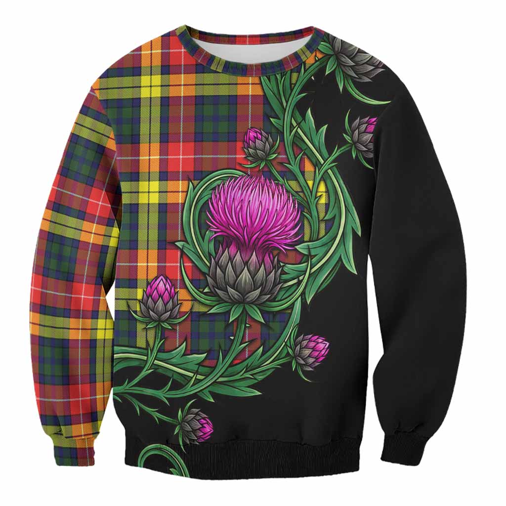 Dewar Tartan Sweatshirt Resilient Scottish Thistle Unisex - Tartan Vibes Clothing