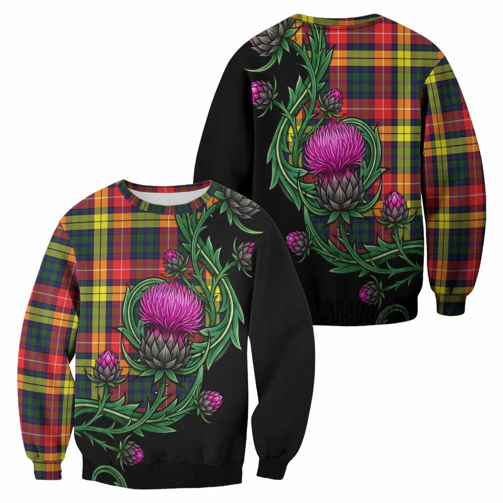 Dewar Tartan Sweatshirt Resilient Scottish Thistle - Tartan Vibes Clothing