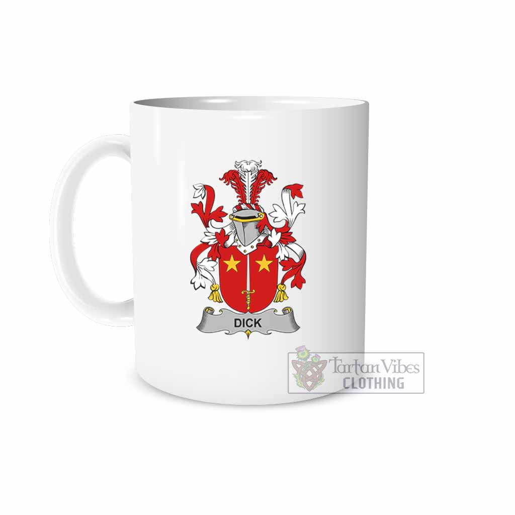 Tartan Vibes Clothing Dick Irish Clan Coat of Arms Ceramic Mug