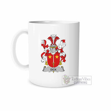 Tartan Vibes Clothing Dick Irish Clan Coat of Arms Ceramic Mug