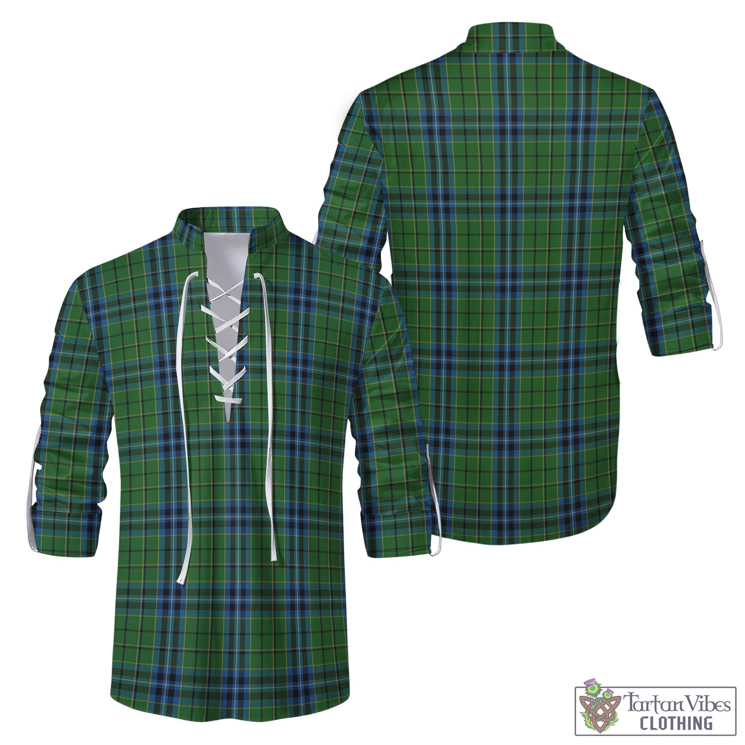 Dick Tartan Men's Scottish Traditional Jacobite Ghillie Kilt Shirt Men - Tartan Vibes Clothing