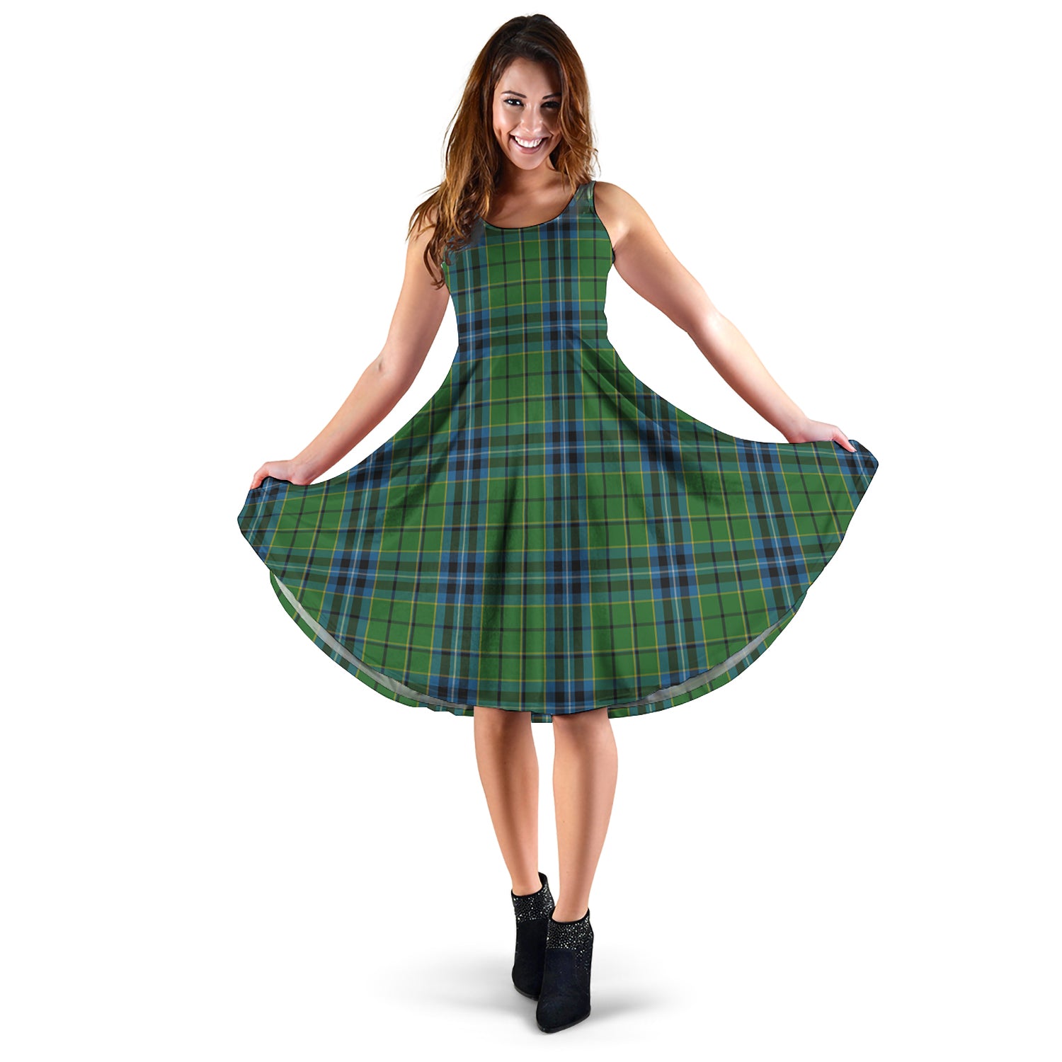 Dick Tartan Sleeveless Midi Womens Dress XL - Tartan Vibes Clothing