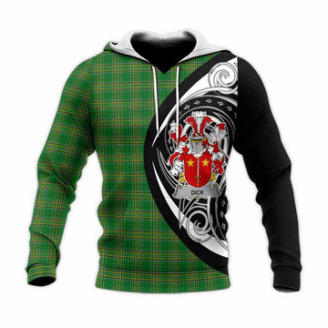 Tartan Vibes Clothing Dick Irish Clan Knitted Hoodie Celtic Circle Style