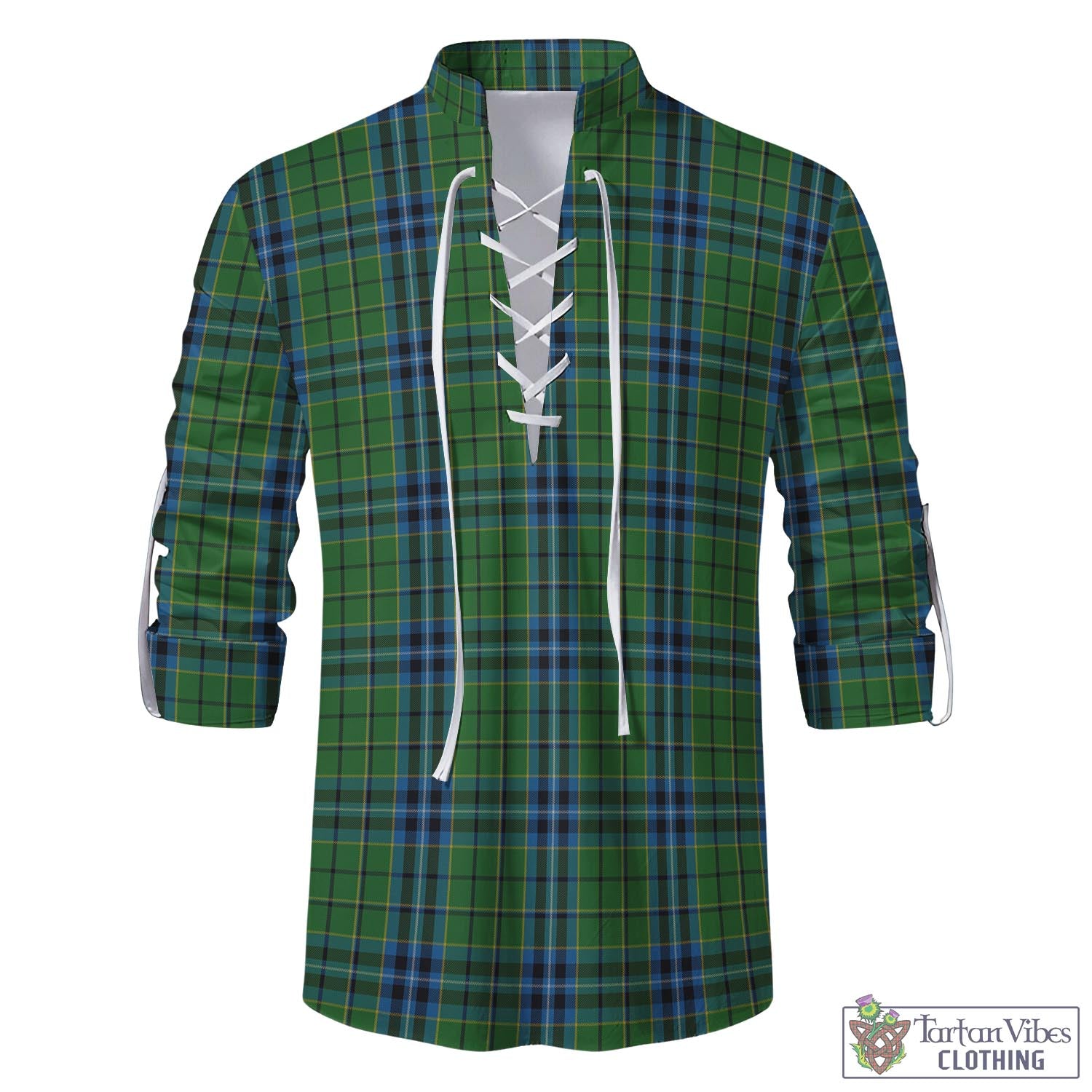 Dick Tartan Men's Scottish Traditional Jacobite Ghillie Kilt Shirt - Tartan Vibes Clothing