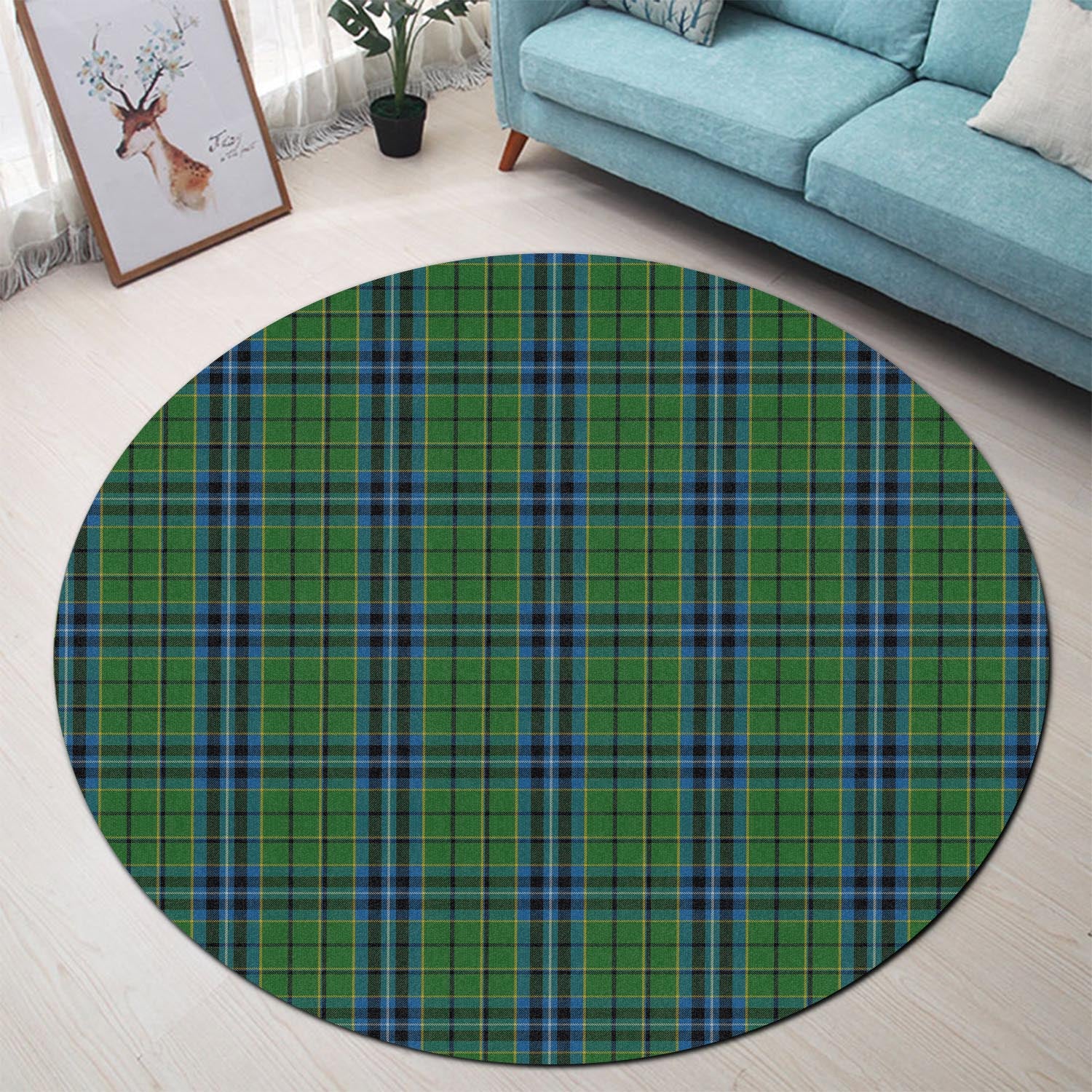 Dick Tartan Round Rug - Tartan Vibes Clothing